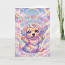 Magical Rainbow Puppy Children's Birthday Fantasy 