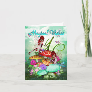 Carte Magical Wishes, playful fairies.. card
