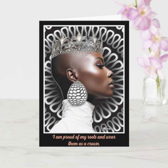 Carte Magie de la fille noire (Orchidée)