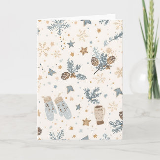 Carte Magie de l'hiver cosy | Design d'hiver minimaliste