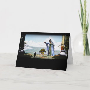 Carte Magie de pingouin et la sorcière d'hiver