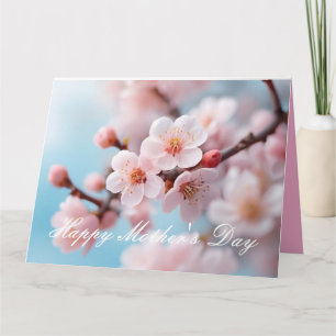 Carte Magie en fleurs roses