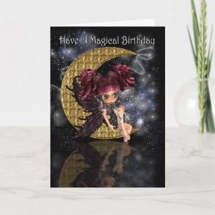 Carte Magique Anniversaire jolie petite lune de moonlak