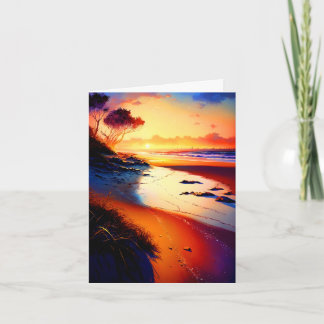 Carte Magique magnifique Sunset Beach Scène