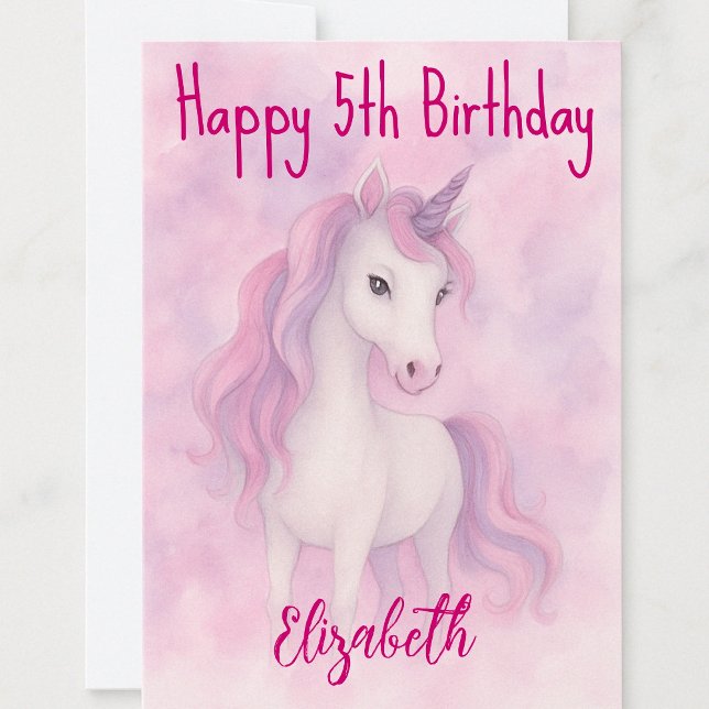 Carte Magique Unicorn voeux d'anniversaire (Créateur téléchargé)