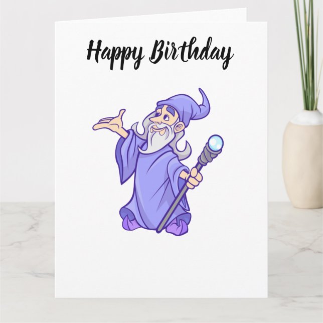 Carte Magique violet sorcière magicien sorcière (Devant)