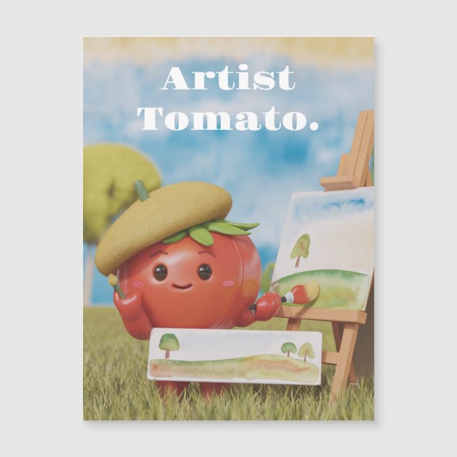 carte magnatique tomate mignonne (Devant)