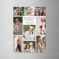 Carte Magnet de collage d'amis personnalisés