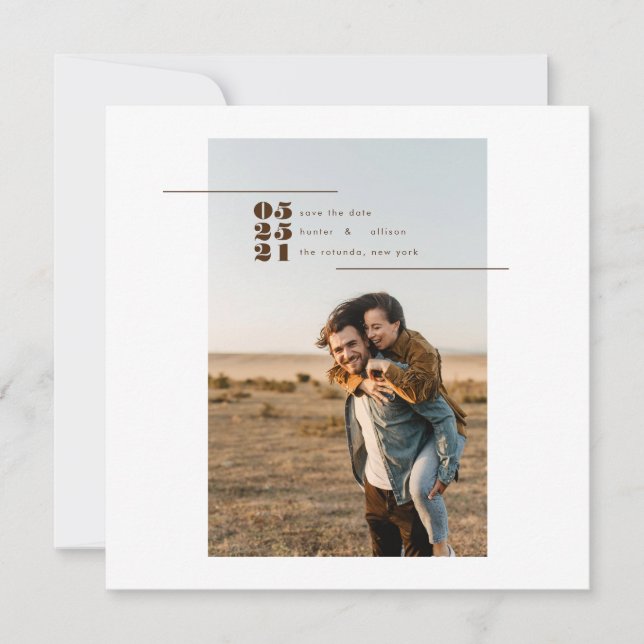 Carte Magnet Enregistrer la date (Devant)