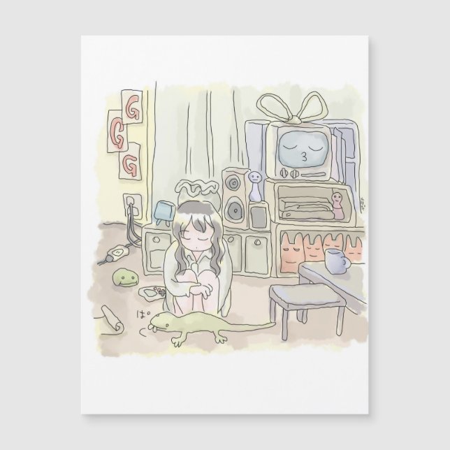 CARTE MAGNÉTIQUE さにごなじ (Devant)