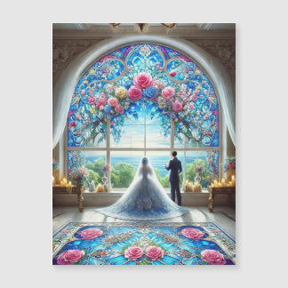 CARTE MAGNÉTIQUE 幸せな結婚式　マグネットカード