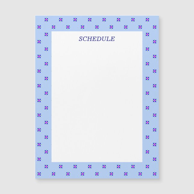 CARTE MAGNÉTIQUE 文字　カスタマイズ　かざぐるま　ブルー   マグネット (Devant)