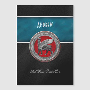 Carte Magnétique [100] Taureau ailé assyrien : Argent et lamassu no