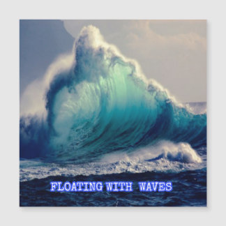 Carte Magnétique 16.Bleu des vagues océaniques, les amoureux de l'o