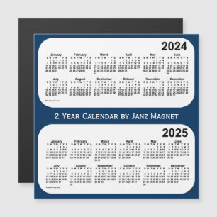 Carte Magnétique 2024-2025 bleu de boîte de police calendrier de 2