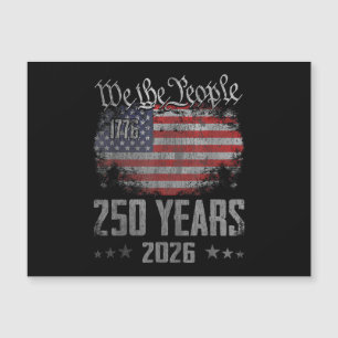 Carte Magnétique 250 ans 250e anniversaire américain USA patriotiqu