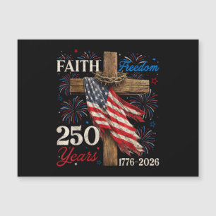 Carte Magnétique 250 Ans de Foi et de Liberté Chemises du 4 juillet