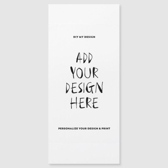 Carte magnétique 4" x 9" Portrait (Devant)