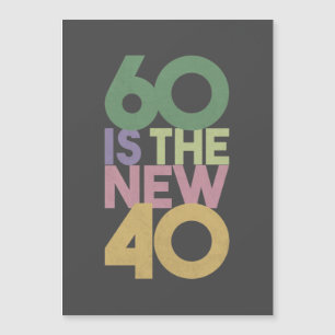 Carte Magnétique 60 est le nouveau cadeau 40 - 60e anniversaire Ess