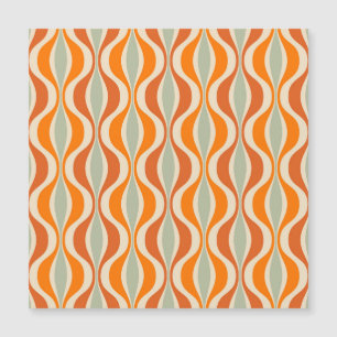 Carte Magnétique Abstrait rétro : Style sans couture les années 50-