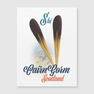 Carte Magnétique Affiche de ski CairnGorm Écosse