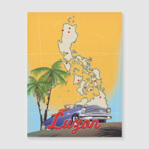 Carte Magnétique Affiche de voyage à Luzon Philippines