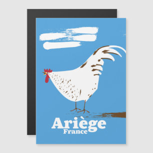 Carte Magnétique Affiche de voyage Ariège France.