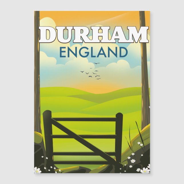 Carte Magnétique Affiche de voyage Durham England (Devant)