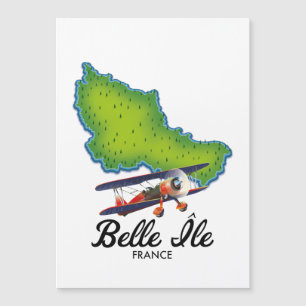 Carte Magnétique Affiche de voyage française de Belle Île