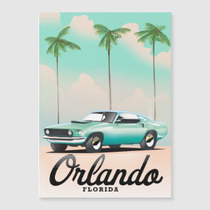 Carte Magnétique Affiche de voyage Orlando Crépuscule Floride