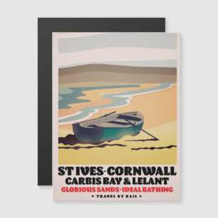 Carte Magnétique Affiche de voyage St Ives Cornwall