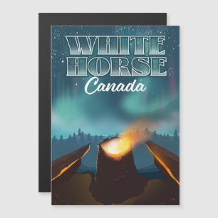 Carte Magnétique Affiche de voyage White Horse Canada