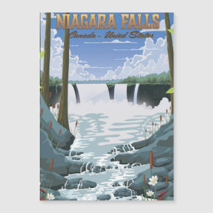 Carte Magnétique Affiche touristique de Niagara Falls