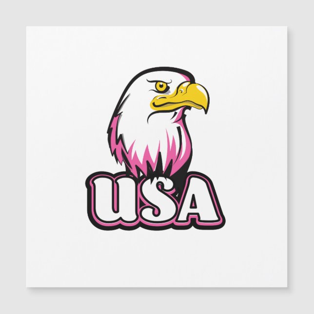 Carte Magnétique Aigle des États-Unis (Devant)