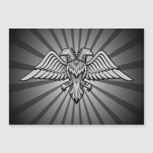 Carte Magnétique Aigle gris à deux têtes