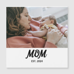 Carte Magnétique Aimant de cadeau photo établi par maman