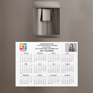 Carte Magnétique Aimant de calendrier d'entreprise personnalisé ave