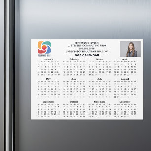 Carte Magnétique Aimant de calendrier d'entreprise personnalisé ave