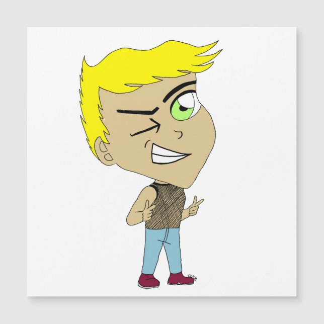 Carte Magnétique aimant de chibi (Devant)