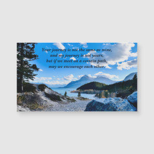 Carte Magnétique Aimant de citation de photo de chemin de montagne