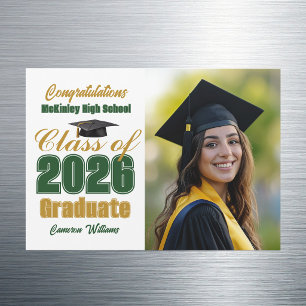 Carte Magnétique Aimant de photo de remise des diplômes de la promo