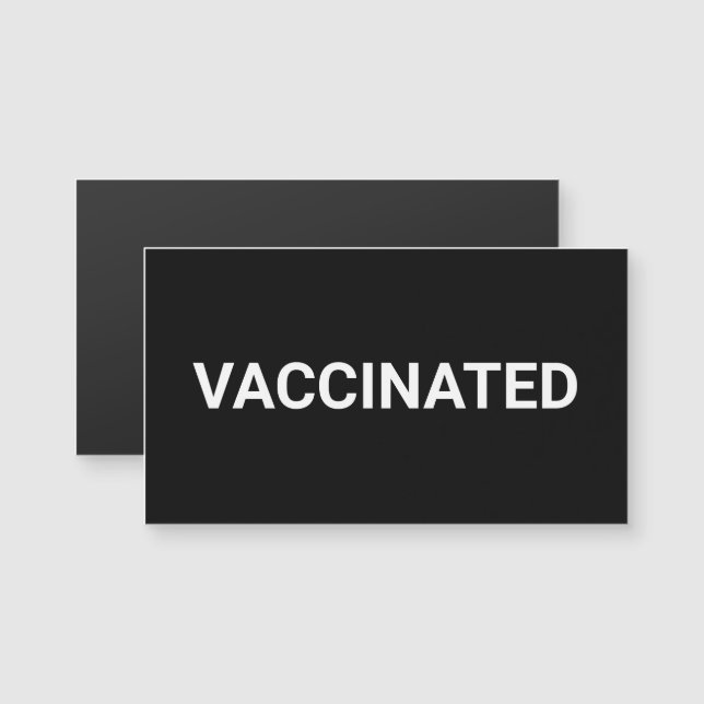 Carte Magnétique Aimant personnalisable en noir blanc (Devant / Derrière)