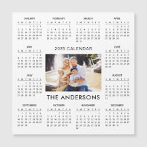 Ajouter votre propre photo de famille 2025 Calendr
