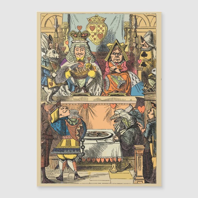 Carte Magnétique Alice à Wonderland Cheshire Cat Characters (Devant)