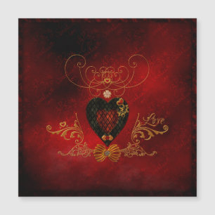Carte Magnétique Amour, coeurs merveilleux