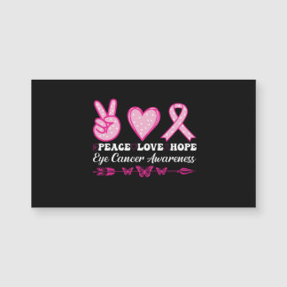 Carte Magnétique amour paix espoir oeil cancer du sein