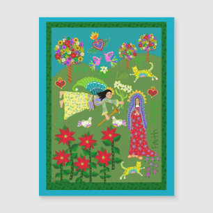 Carte Magnétique Ange Gabriel et la Vierge Marie Annonciation