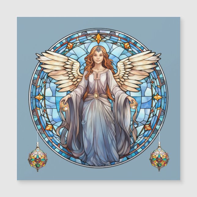 Carte magnétique Angel de Noël (Devant)