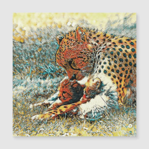 Carte Magnétique AnimalArt_Cheetah_015
