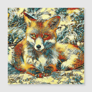 Carte Magnétique AnimalArt_Fox_003